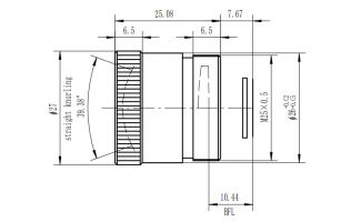 19mm f/1.0 Athermalized Lenses for LWIR Thermal Imaging Camera, V2